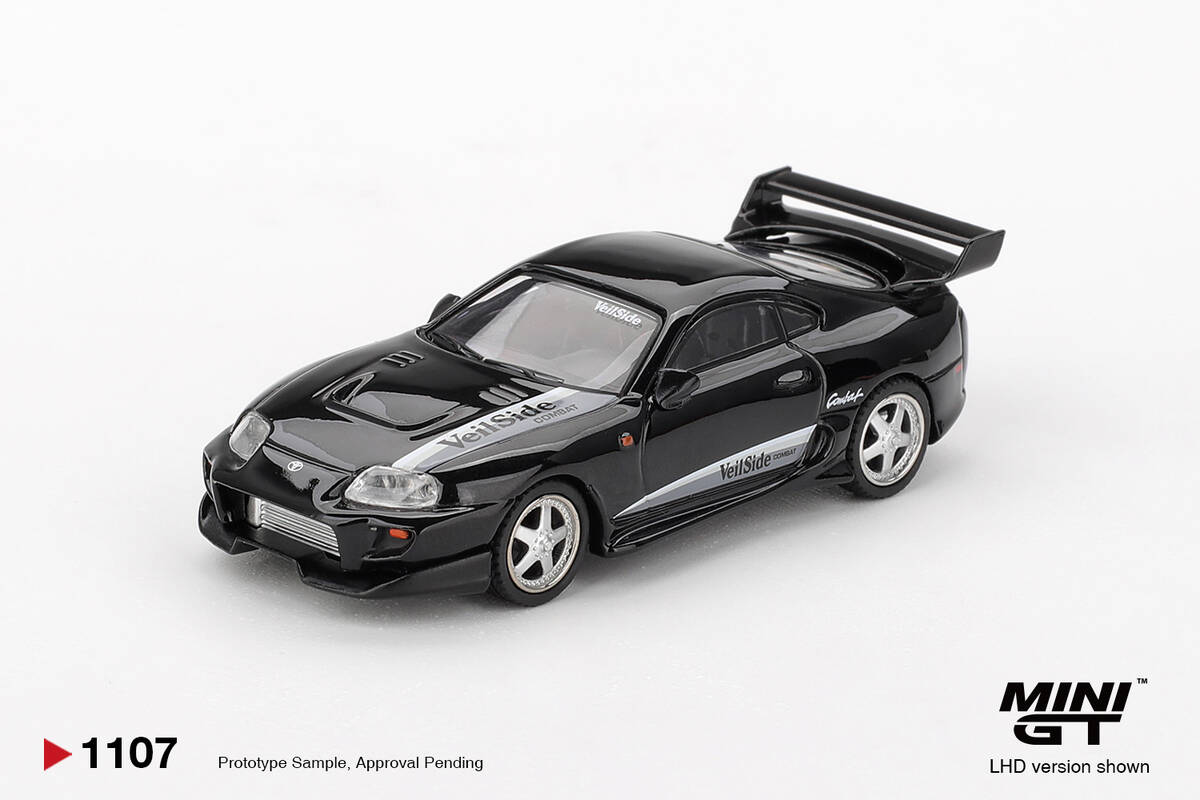 (ÖN SATIŞ) Mini GT 1/64 Toyota Supra VeilSide Combat V-II Black MGT01107