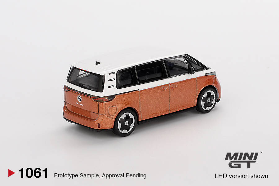 (ÖN SATIŞ) Mini GT 1/64 Volkswagen ID.Buzz Candy White / Energetic Orange MGT01061