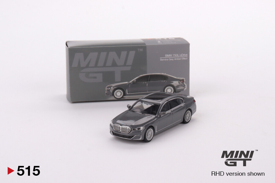 Mini GT BMW 750Li xDrive Bernina Grey Amber Effect MGT00515 - Thumbnail