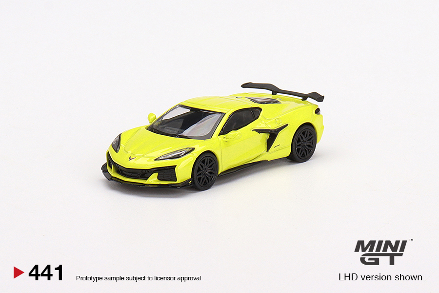 (ÖN SATIŞ) Mini GT Chevrolet Corvette Z06 2023 Accelerate Yellow MGT00441 - Thumbnail