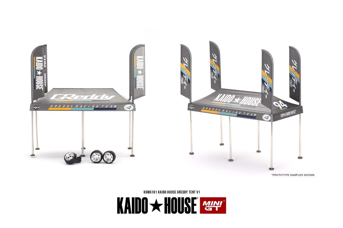 Mini GT - Mini GT 1/64 Kaido House GREDDY Tent V1 KHMG101 Mini GT - Mini GT 1/64 Kaido House GREDDY Tent V1 KHMG101