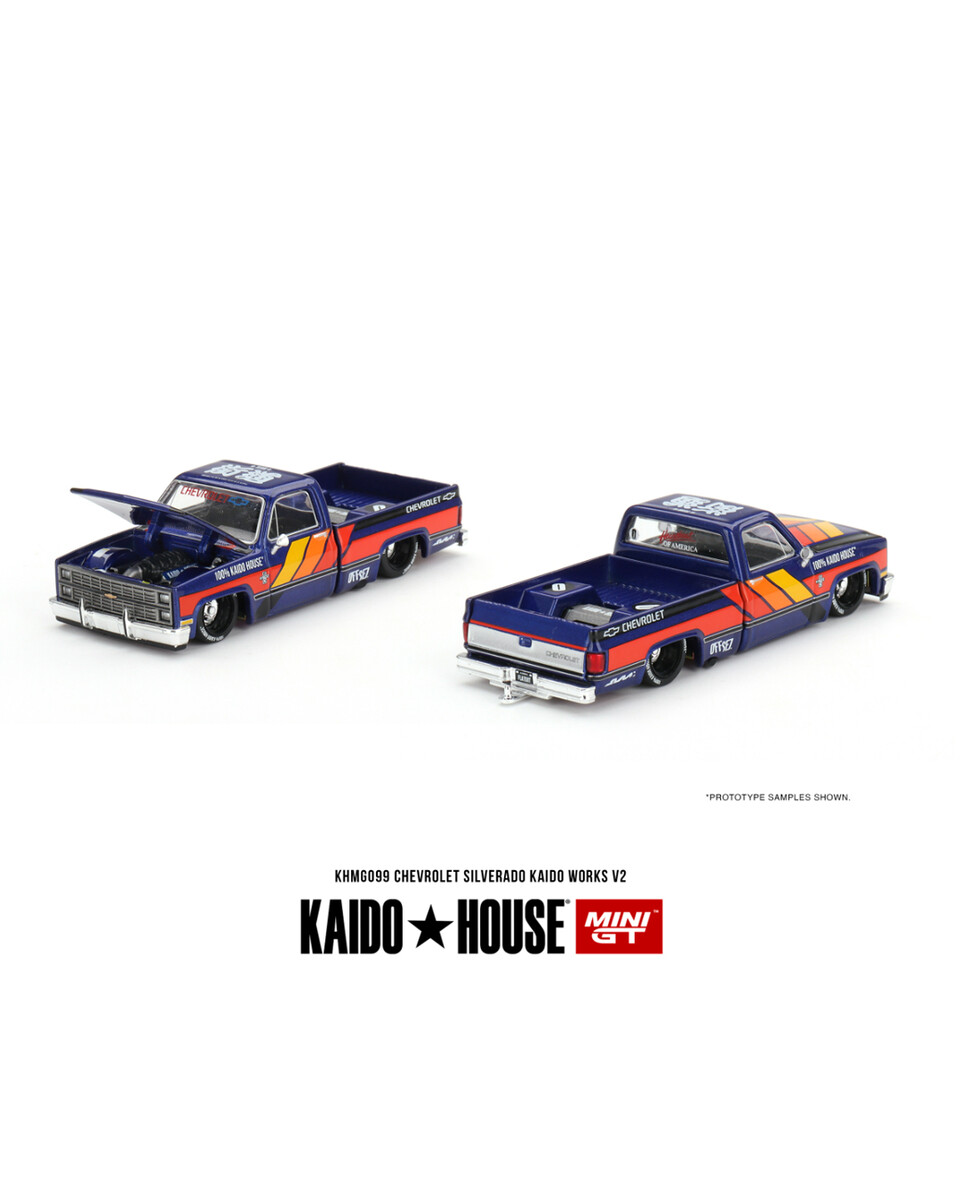 Mini GT [KaidoHouse x MiniGT] 1/64 Chevrolet Silverado KAIDO WORKS V2 KHMG099 - Thumbnail