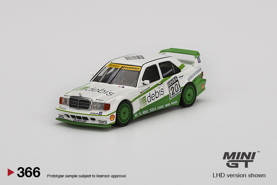 Mini GT Mercedes-Benz 190E 2.5 16 Evolution II 1991 DTMZakspeed #20 Michael Schumacher MGT00366 - Thumbnail