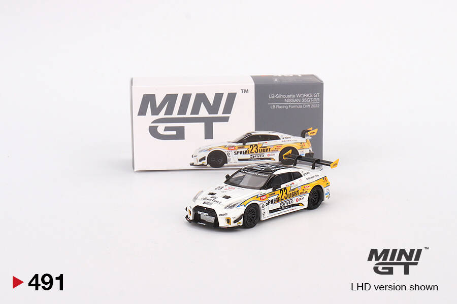 Mini GT Nissan LB-Silhouette WORKS GT 35GT-RR Ver.2 LB Racing Formula Drift 2022 MGT00491