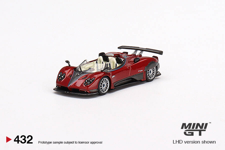 (ÖN SATIŞ) Mini GT Pagani Zonda HP Barchetta Rosso Dubai MGT00432