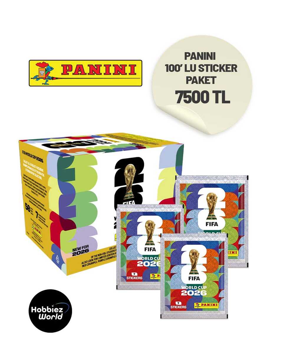(ÖN SATIŞ) Panini FIFA World Cup 2026 100' Lü Sticker Paket