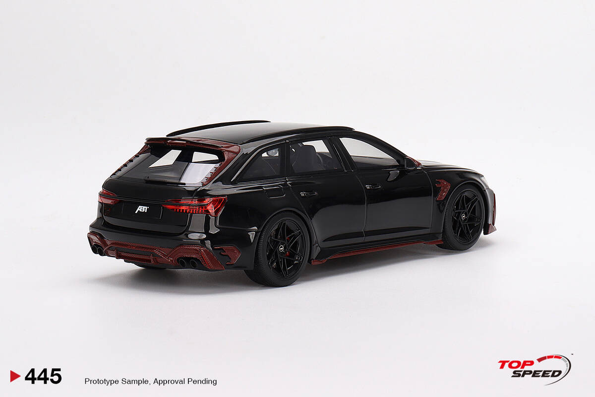 TopSpeed 1/18 ABT Audi RS6 Johann Abt Signature Edition Black TS0445