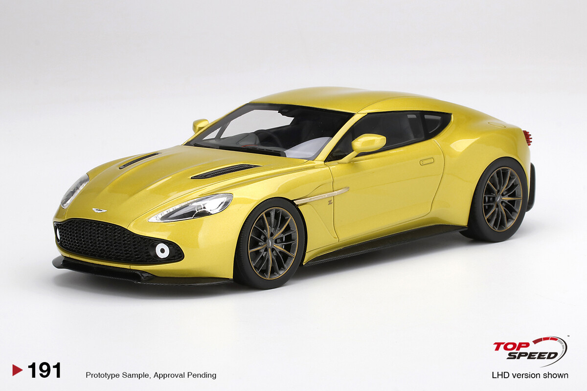 TopSpeed 1/18 Aston Martin Vanquish Zagato Cosmopolitan Yellow TS0191 - Thumbnail