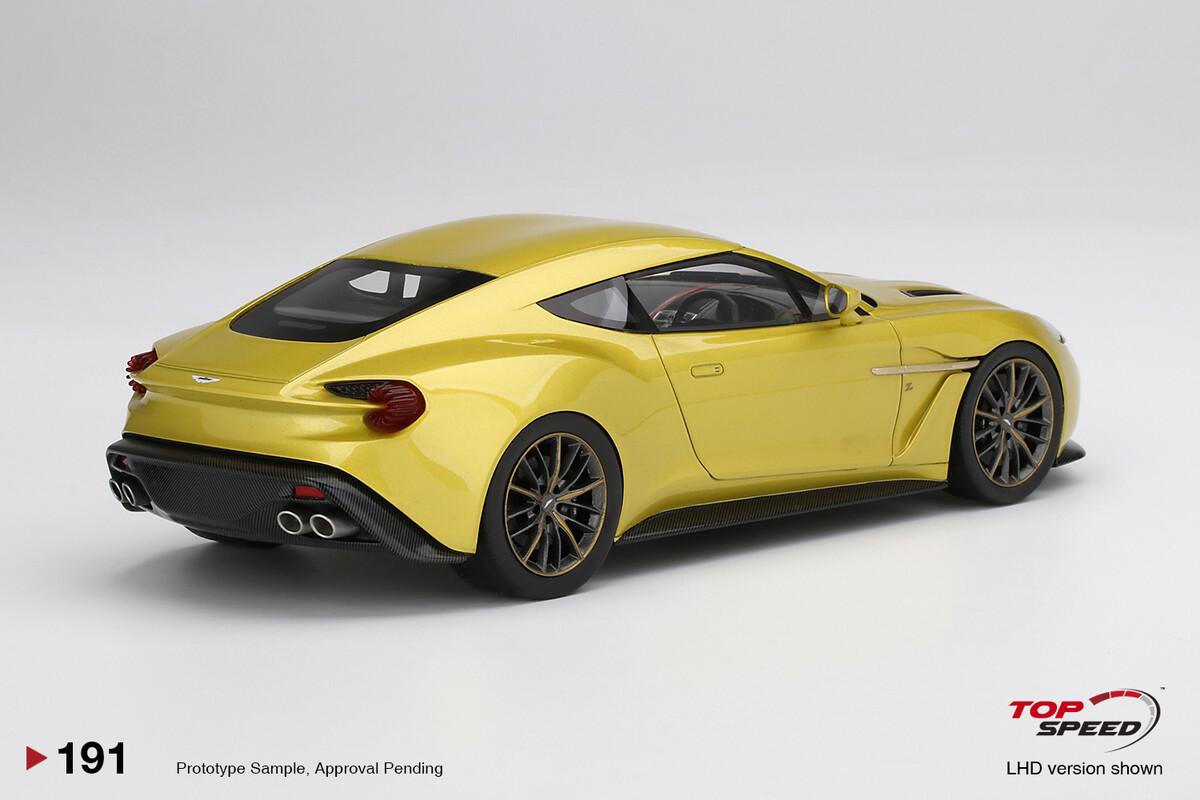 TopSpeed 1/18 Aston Martin Vanquish Zagato Cosmopolitan Yellow TS0191 - Thumbnail