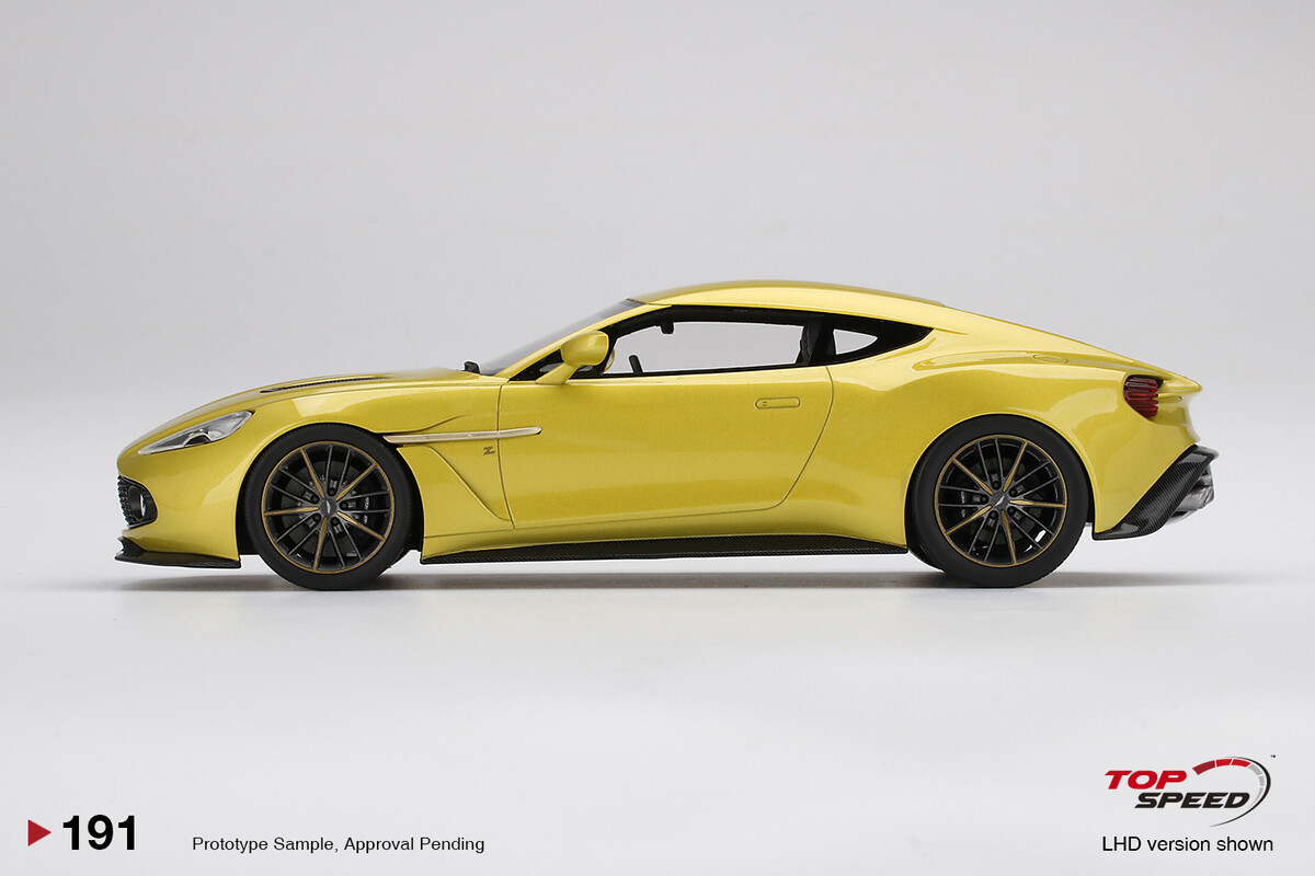 TopSpeed 1/18 Aston Martin Vanquish Zagato Cosmopolitan Yellow TS0191 - Thumbnail