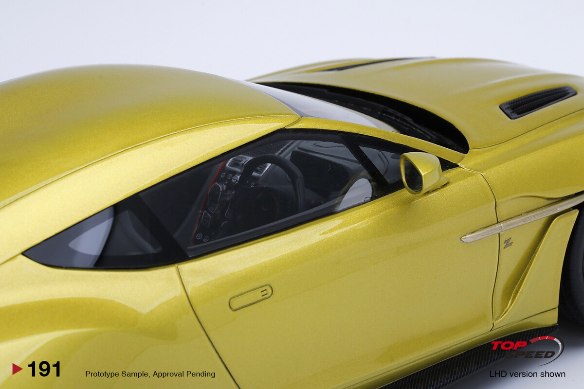 TopSpeed 1/18 Aston Martin Vanquish Zagato Cosmopolitan Yellow TS0191 - Thumbnail