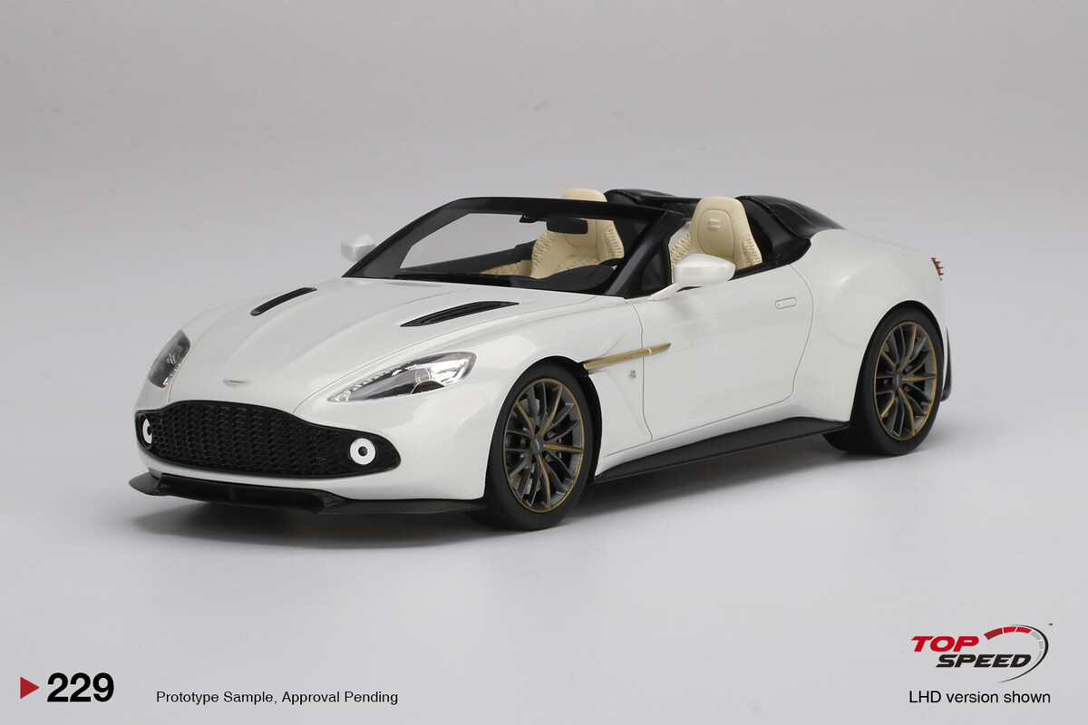 TopSpeed 1/18 Aston Martin Vanquish Zagato Speedster Escaping White TS0229 - Thumbnail