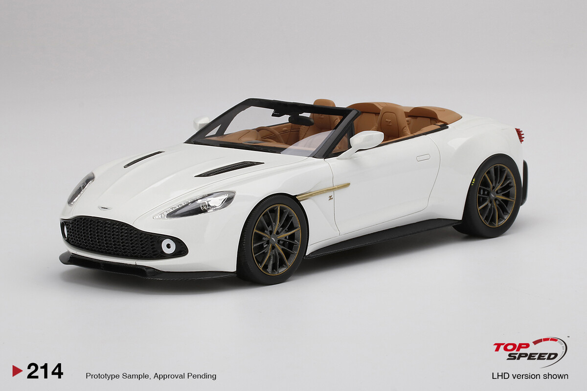 TopSpeed 1/18 Aston Martin Vanquish Zagato Volante Escaping White TS0214 - Thumbnail