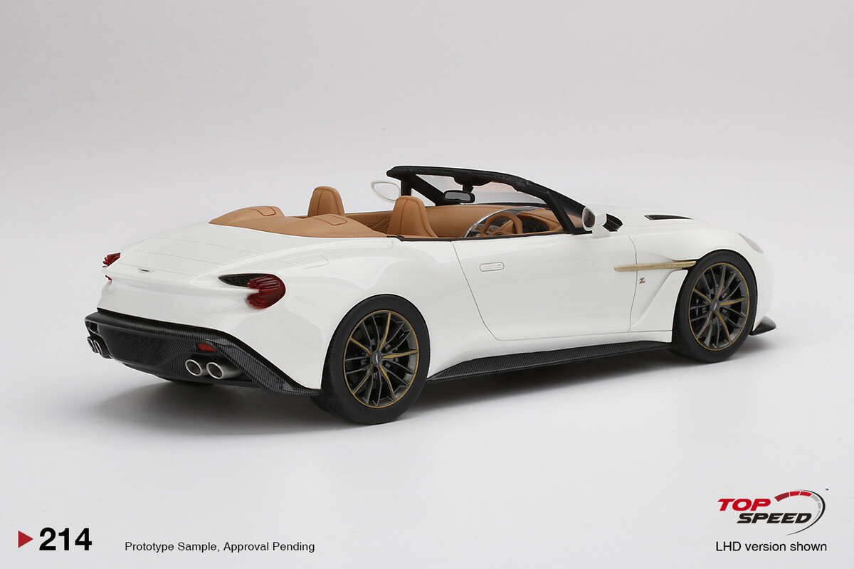 TopSpeed 1/18 Aston Martin Vanquish Zagato Volante Escaping White TS0214 - Thumbnail