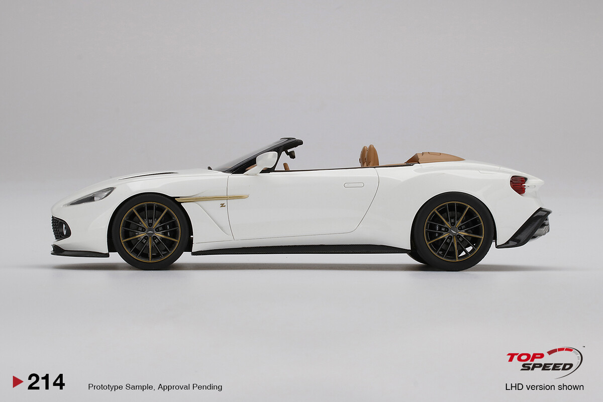 TopSpeed 1/18 Aston Martin Vanquish Zagato Volante Escaping White TS0214 - Thumbnail