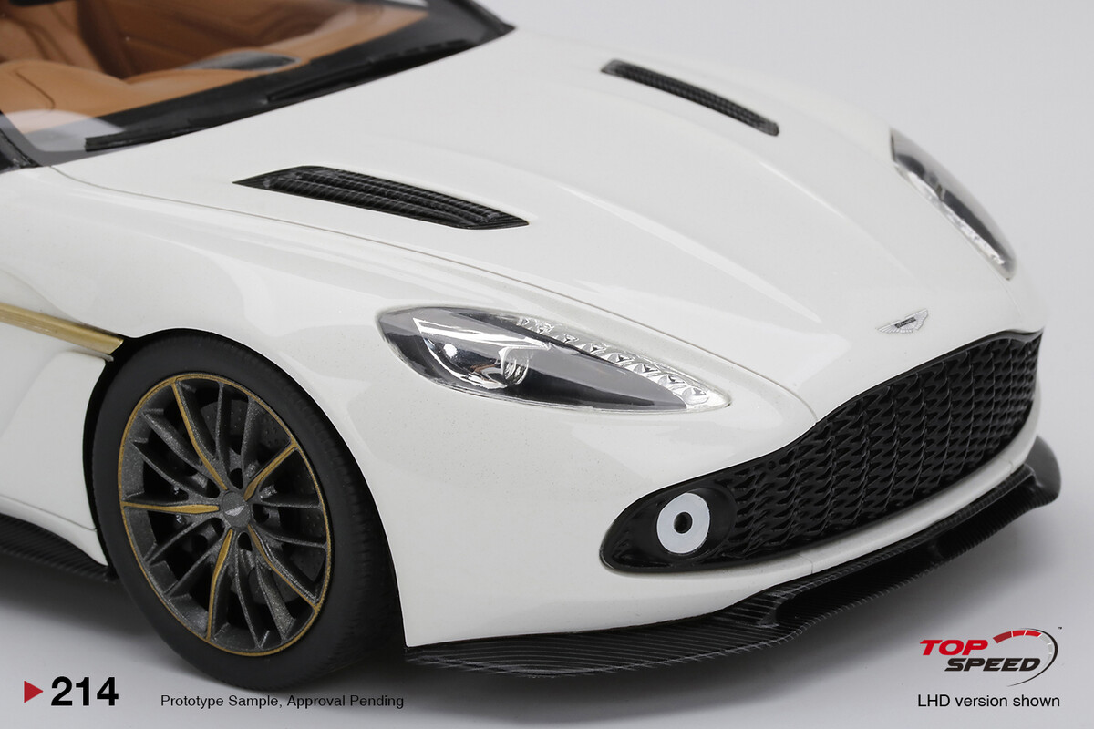 TopSpeed 1/18 Aston Martin Vanquish Zagato Volante Escaping White TS0214 - Thumbnail