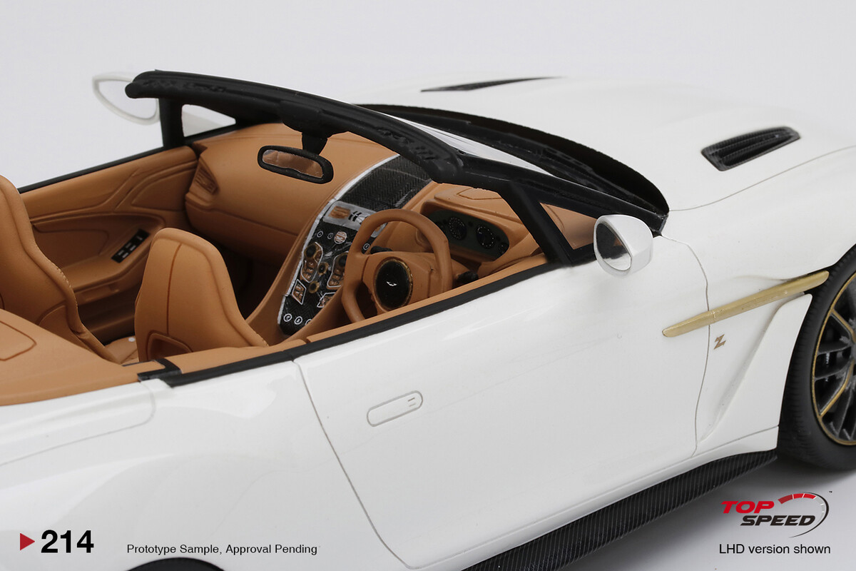 TopSpeed 1/18 Aston Martin Vanquish Zagato Volante Escaping White TS0214 - Thumbnail