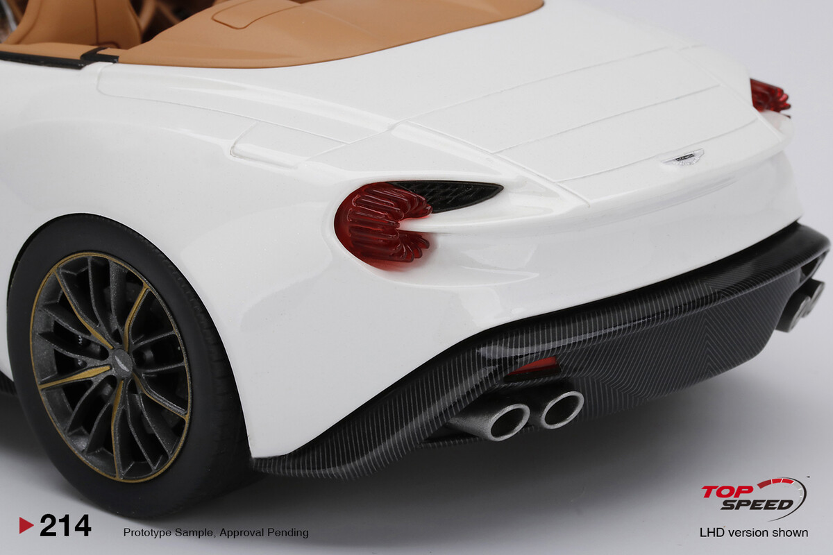 TopSpeed 1/18 Aston Martin Vanquish Zagato Volante Escaping White TS0214 - Thumbnail