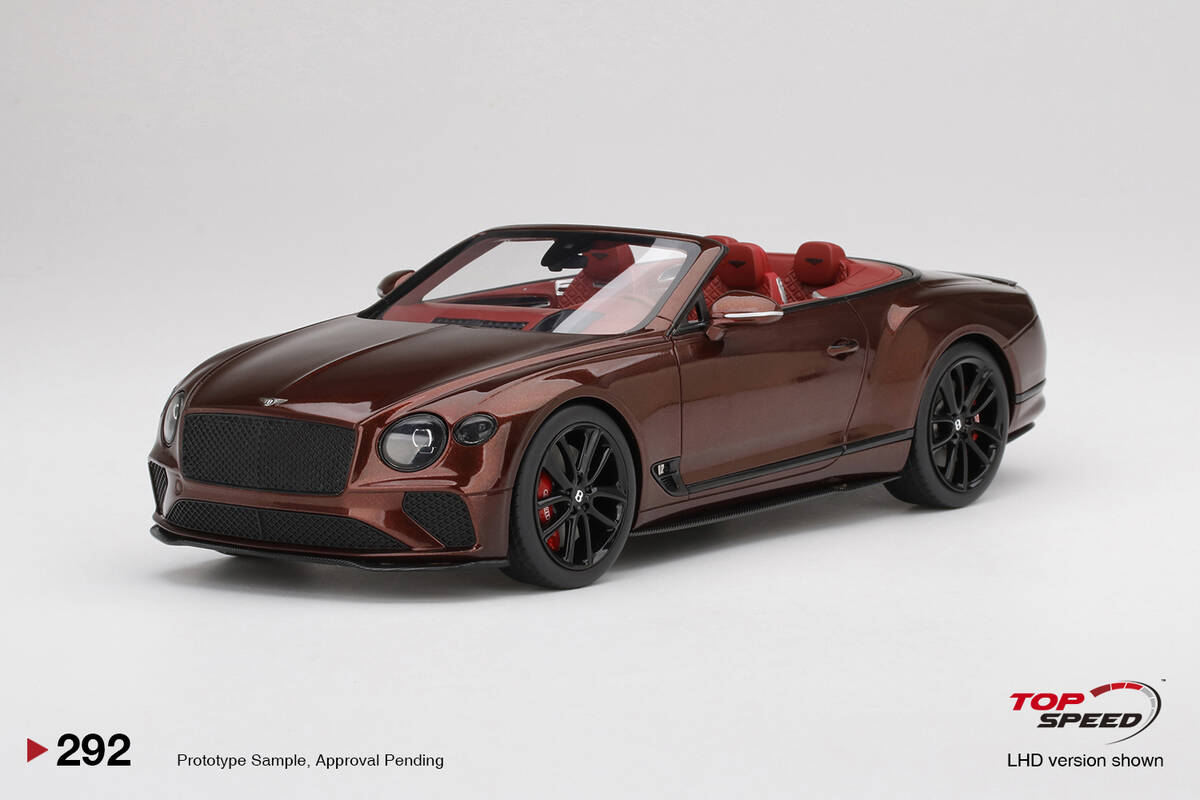 TopSpeed: 1/18 Bentley Continental GT Convertible Cricket Ball TS0292