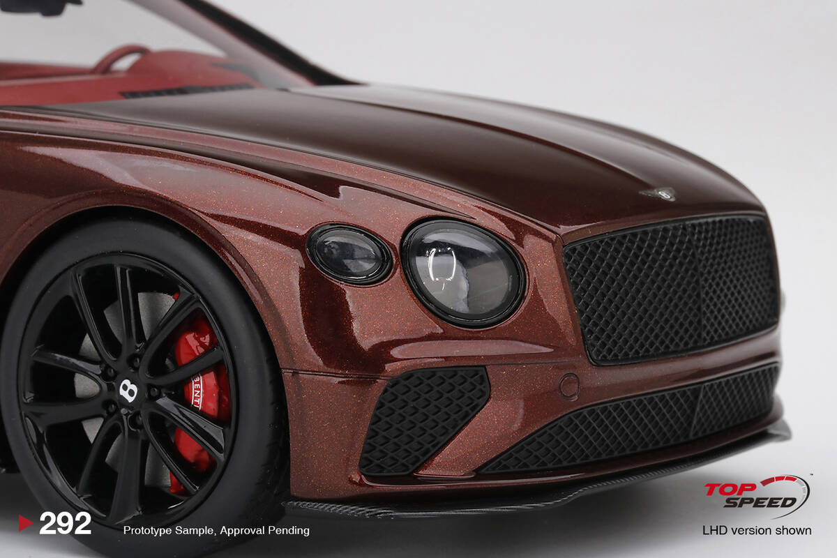 TopSpeed: 1/18 Bentley Continental GT Convertible Cricket Ball TS0292