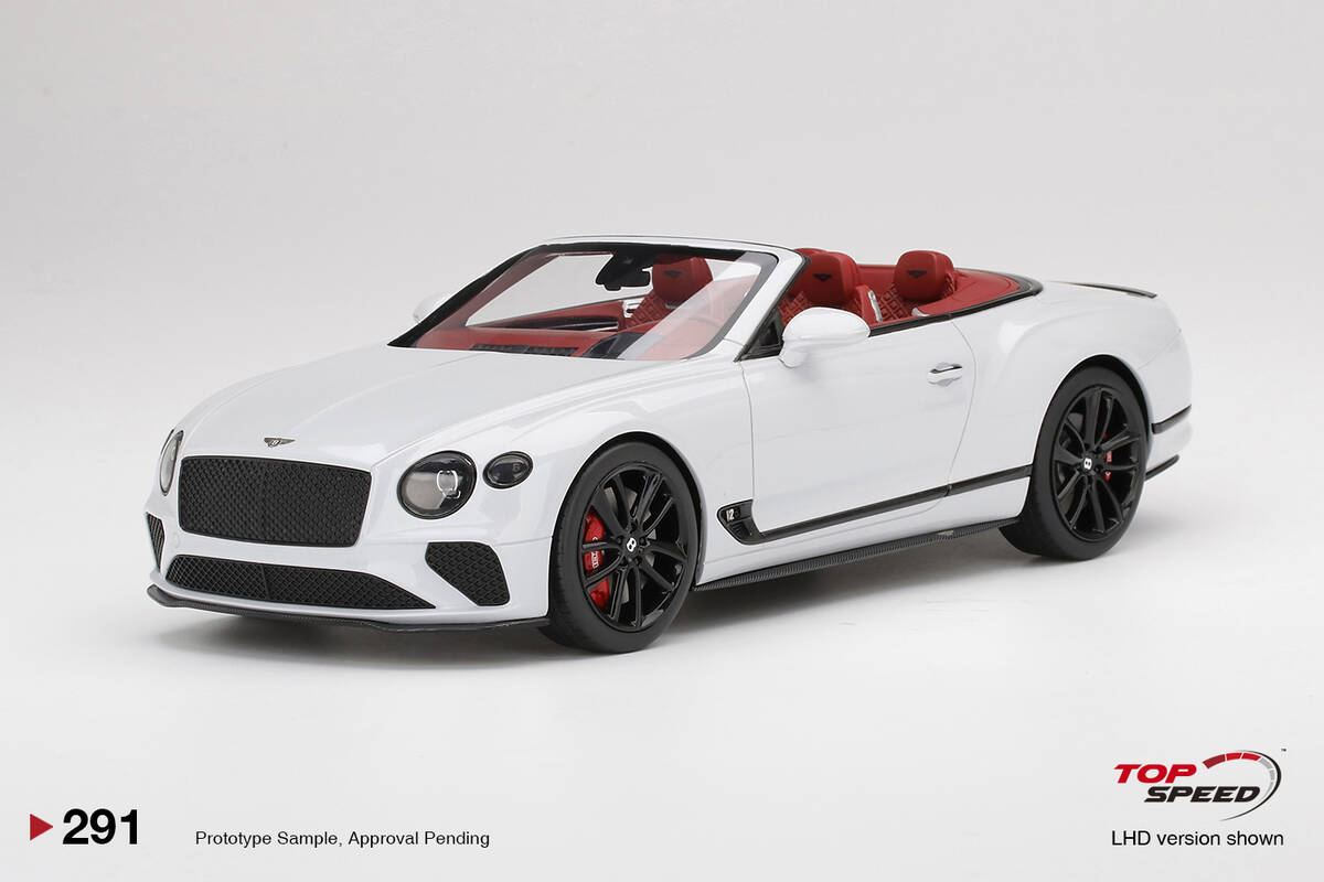 TopSpeed 1/18 Bentley Continental GT Convertible Ice TS0291
