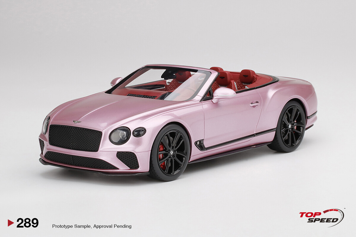 TopSpeed 1/18 Bentley Continental GT Convertible Passion Pink TS0289 - Thumbnail