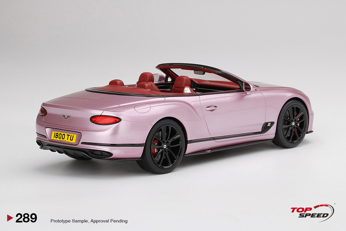 TopSpeed 1/18 Bentley Continental GT Convertible Passion Pink TS0289 - Thumbnail