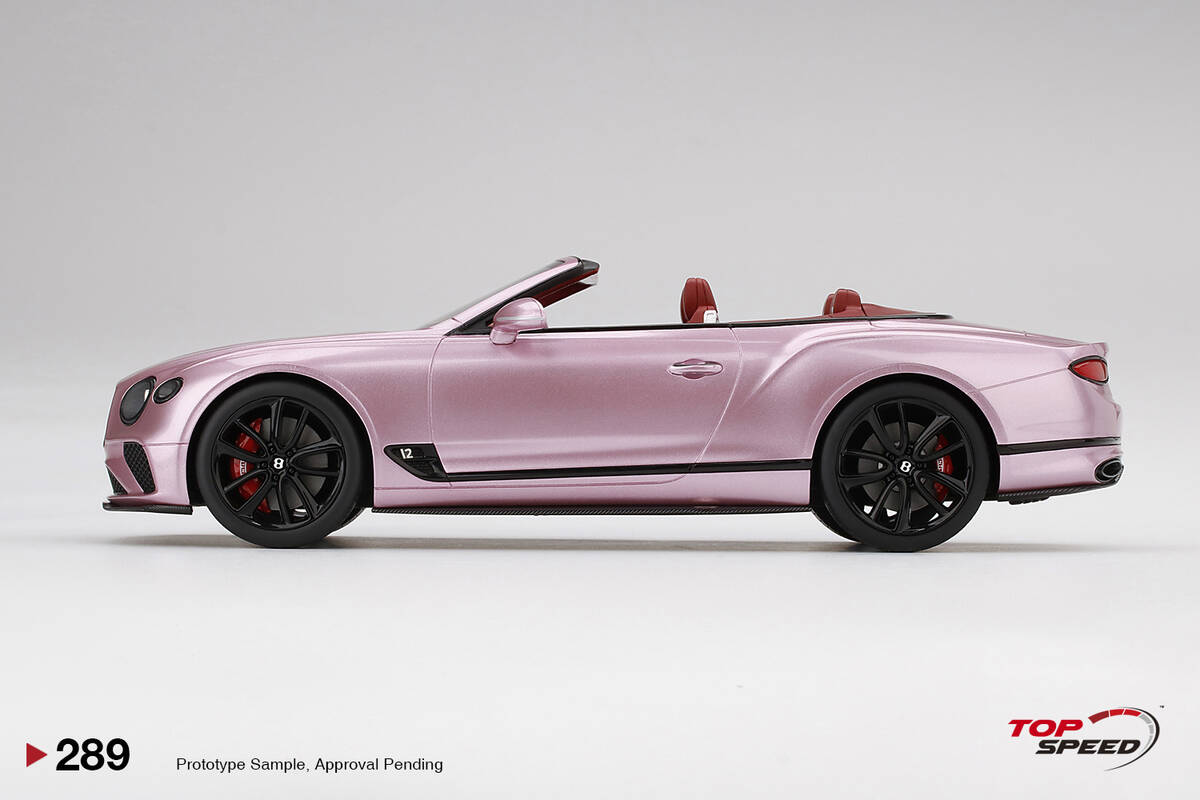 TopSpeed 1/18 Bentley Continental GT Convertible Passion Pink TS0289