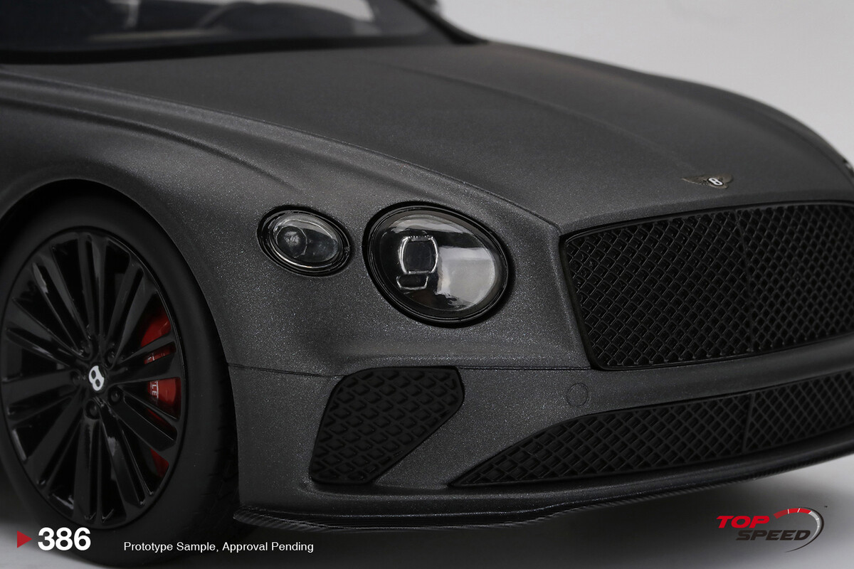 TopSpeed 1/18 Bentley Continental GT Speed 2022 Anthracite Satin TS0386 - Thumbnail