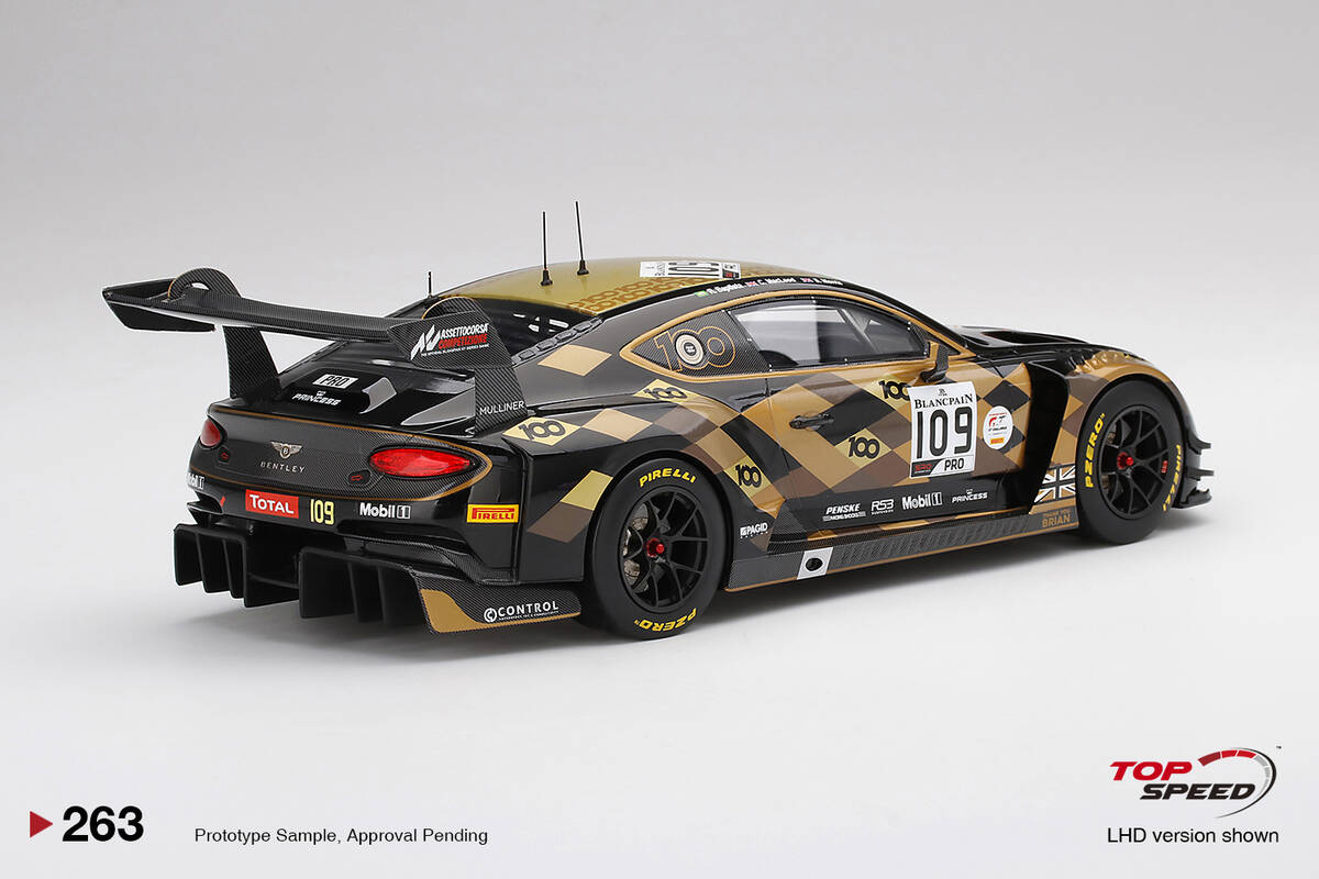 TopSpeed 1/18 Bentley Continental GT3 #109M-Sport Team Bentley 2019Total 24 Hours of Spa TS0263