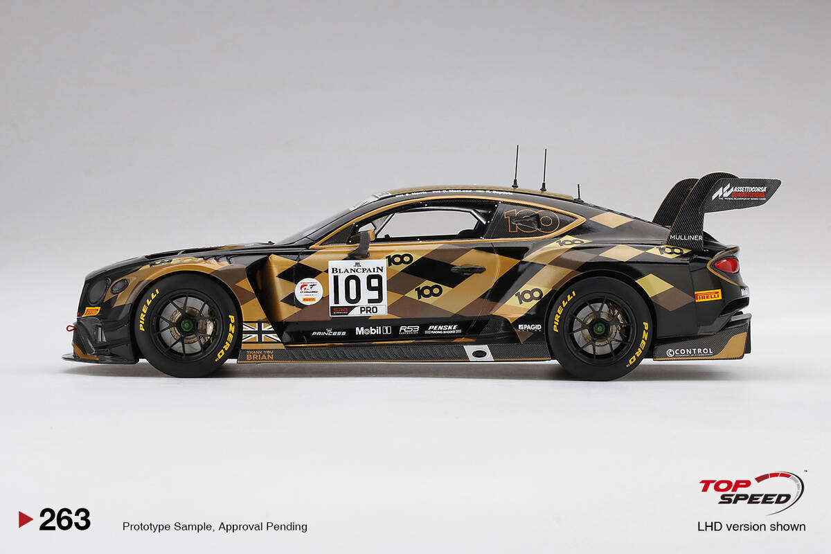 TopSpeed 1/18 Bentley Continental GT3 #109M-Sport Team Bentley 2019Total 24 Hours of Spa TS0263