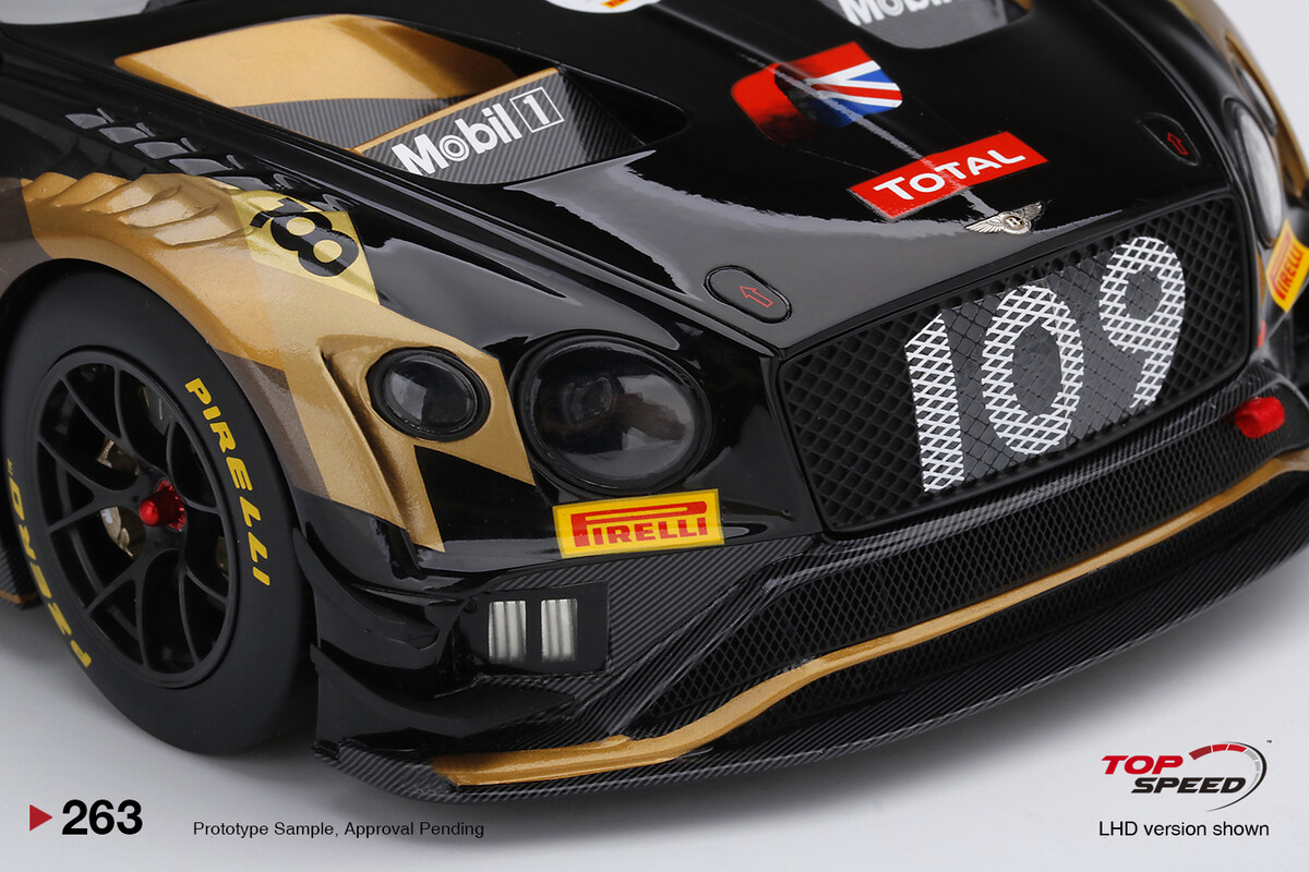 TopSpeed 1/18 Bentley Continental GT3 #109M-Sport Team Bentley 2019Total 24 Hours of Spa TS0263 - Thumbnail