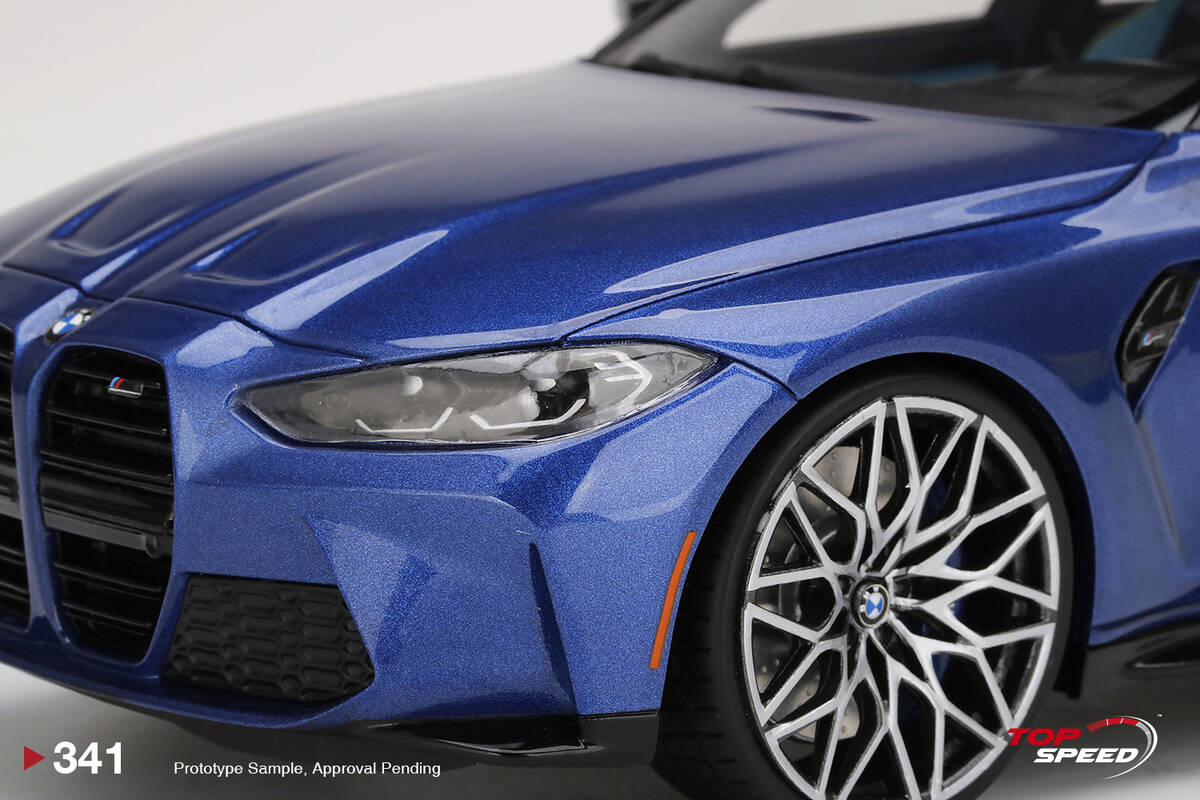 TopSpeed 1/18 BMW M3 Competition (G80) Portimao Blue Metalic TS0341