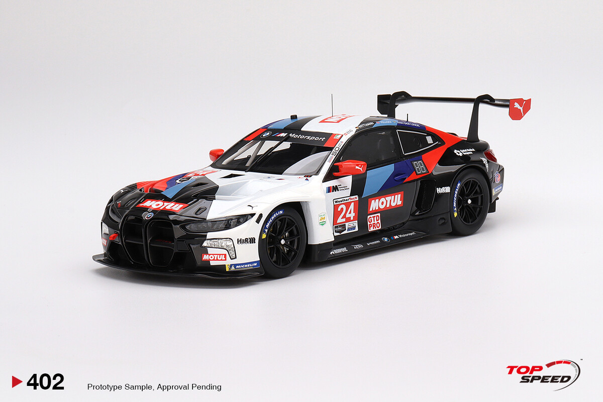 TopSpeed 1/18 BMW M4 GT3 BMW Team RLL 2022 IMSA Daytona 24 Hrs TS0402 - Thumbnail