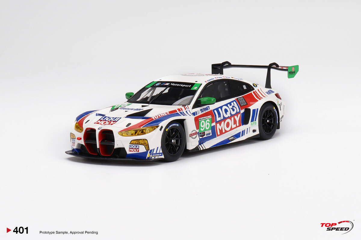 TopSpeed 1/18 BMW M4 GT3 #96 Turner Motorsports 2022 IMSA Daytona 24Hrs TS0401