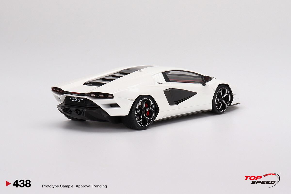 TopSpeed 1/18 Lamborghini Countach LPI 800-4 Bianco Siderale TS0438 - Thumbnail