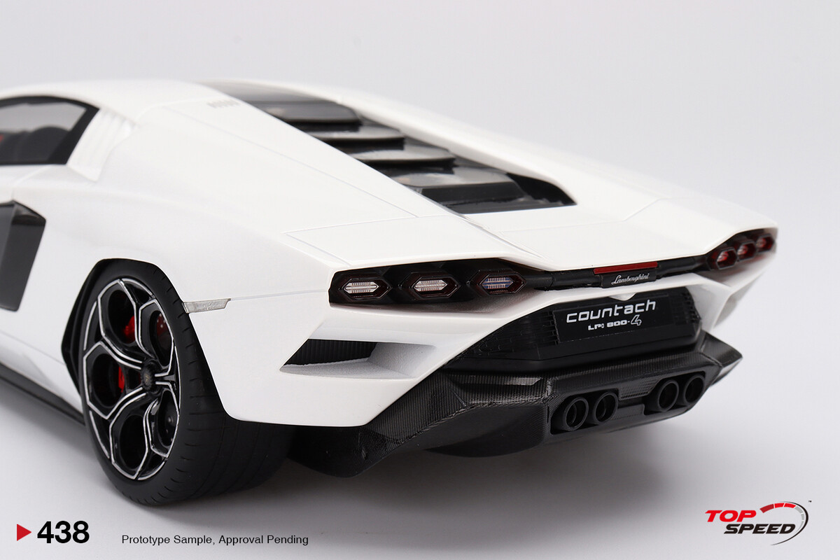 TopSpeed 1/18 Lamborghini Countach LPI 800-4 Bianco Siderale TS0438 - Thumbnail