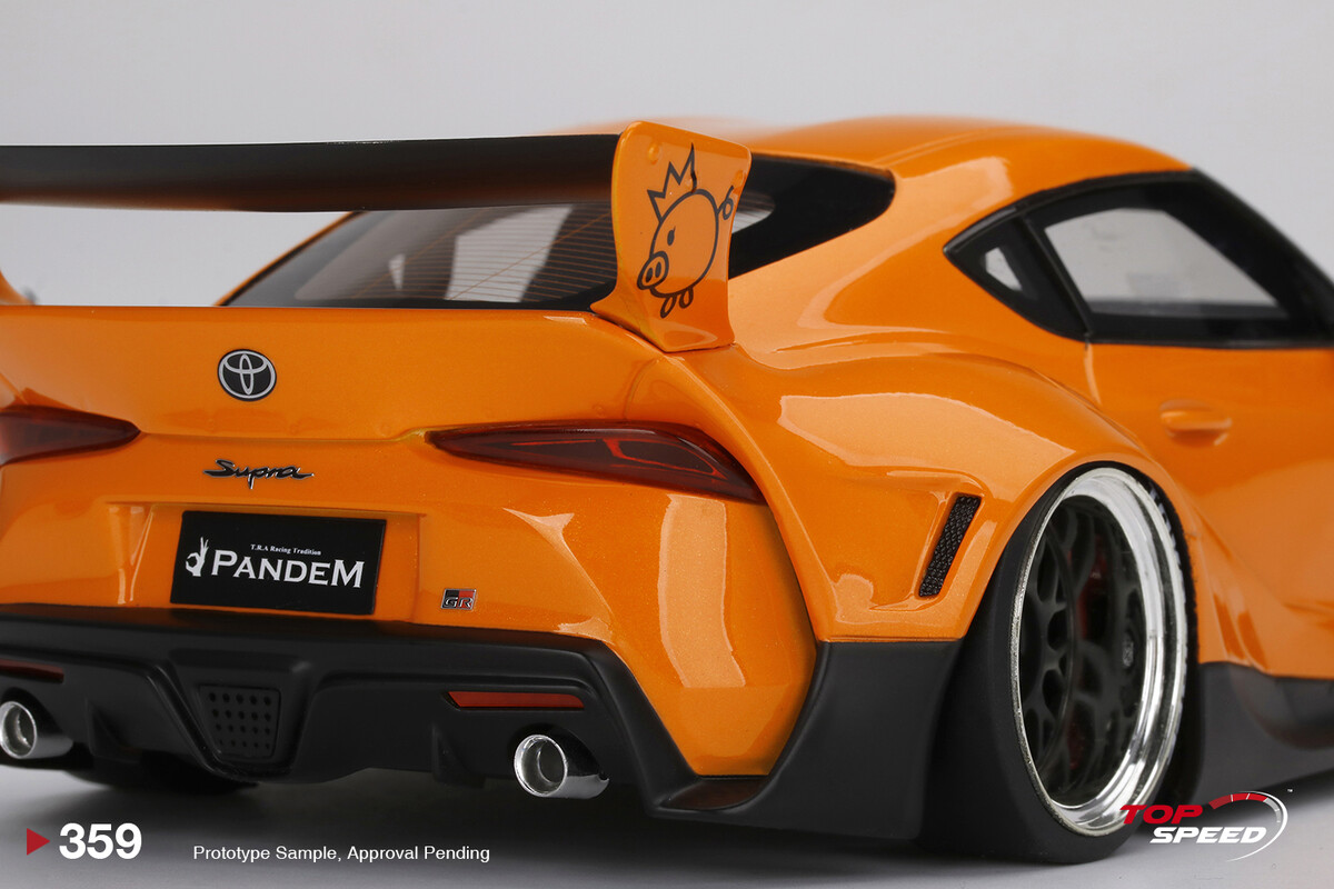 TopSpeed 1/18 Pandem Toyota GR Supra V1.0 Orange TS0359 - Thumbnail