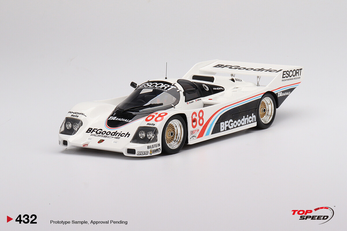 TopSpeed 1/18 Porsche 962 #68 BFGoodrich 1986 IMSA Road America 500Miles TS0432 - Thumbnail