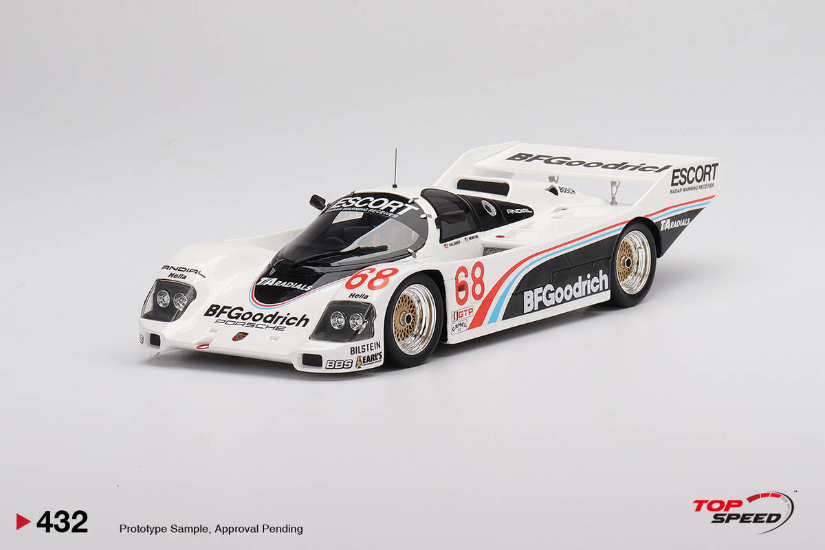 TopSpeed 1/18 Porsche 962 #68 BFGoodrich 1986 IMSA Road America 500Miles TS0432