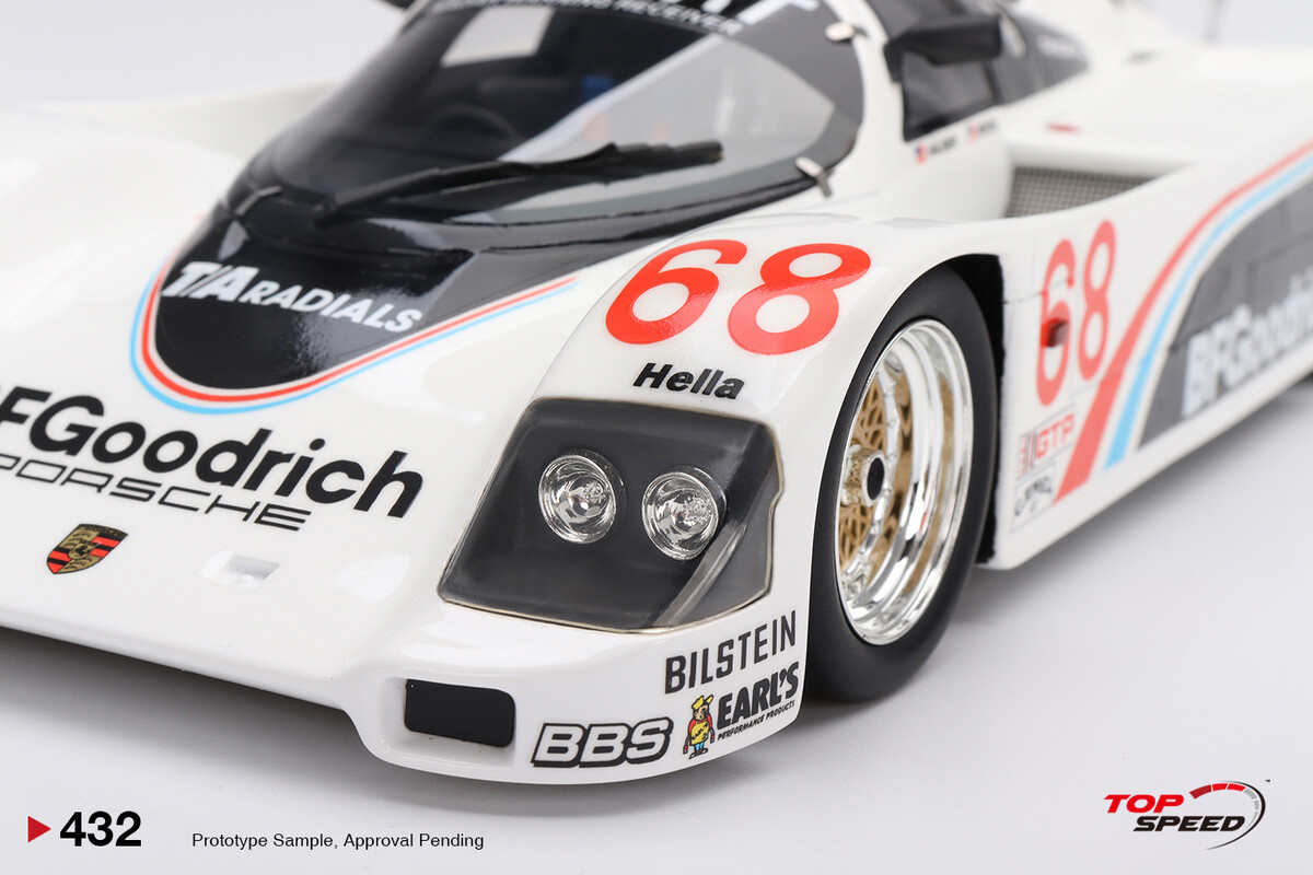 TopSpeed 1/18 Porsche 962 #68 BFGoodrich 1986 IMSA Road America 500Miles TS0432 - Thumbnail