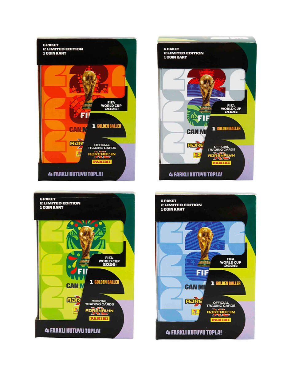 Panini - Panini FIFA World Cup 2026 Adrenalyn XL Trading Card Metal Kutu Set