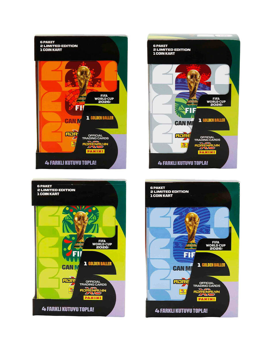 Panini FIFA World Cup 2026 Adrenalyn XL Trading Card Metal Kutu Set