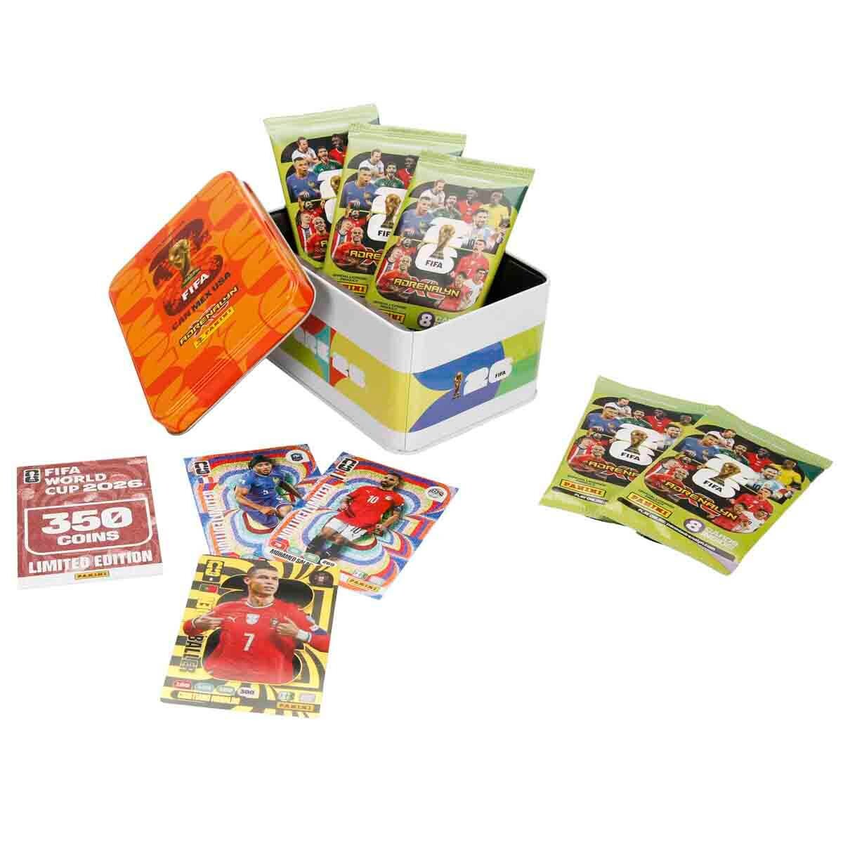 Panini - Panini FIFA World Cup 2026 Adrenalyn XL Trading Card Metal Kutu - Turuncu Kutu