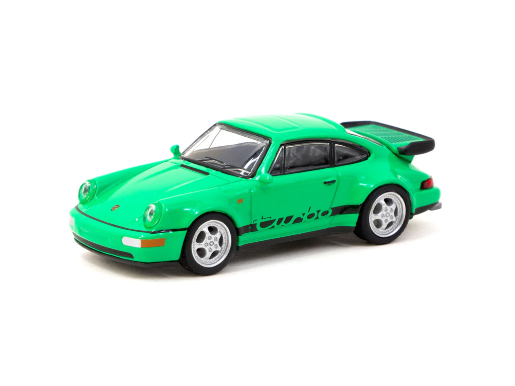 Tarmac Works - Schuco X Tarmac Works 1/64 Porsche 911 Turbo Green - COLLAB64 Tarmac Works - Schuco X Tarmac Works 1/64 Porsche 911 Turbo Green - COLLAB64
