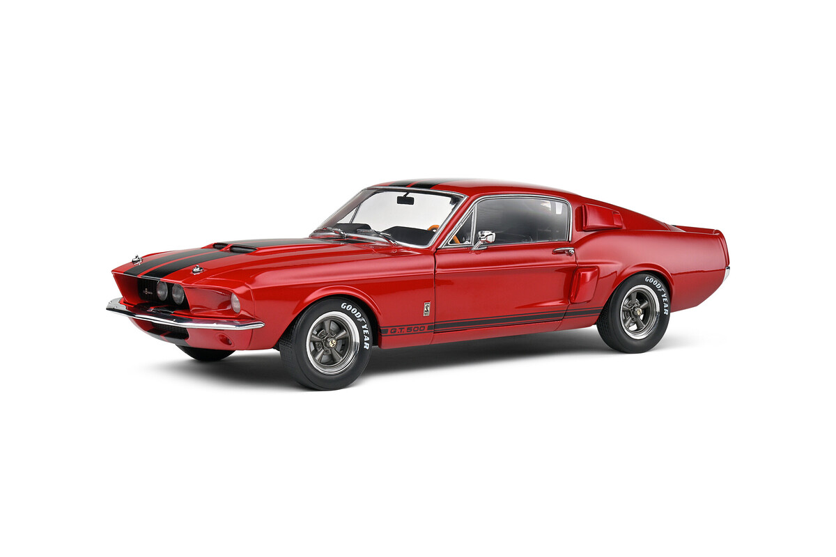 Solido - Solido 1/18 Shelby GT500 Burgundy Red 1967 S1802909 Solido - Solido 1/18 Shelby GT500 Burgundy Red 1967 S1802909