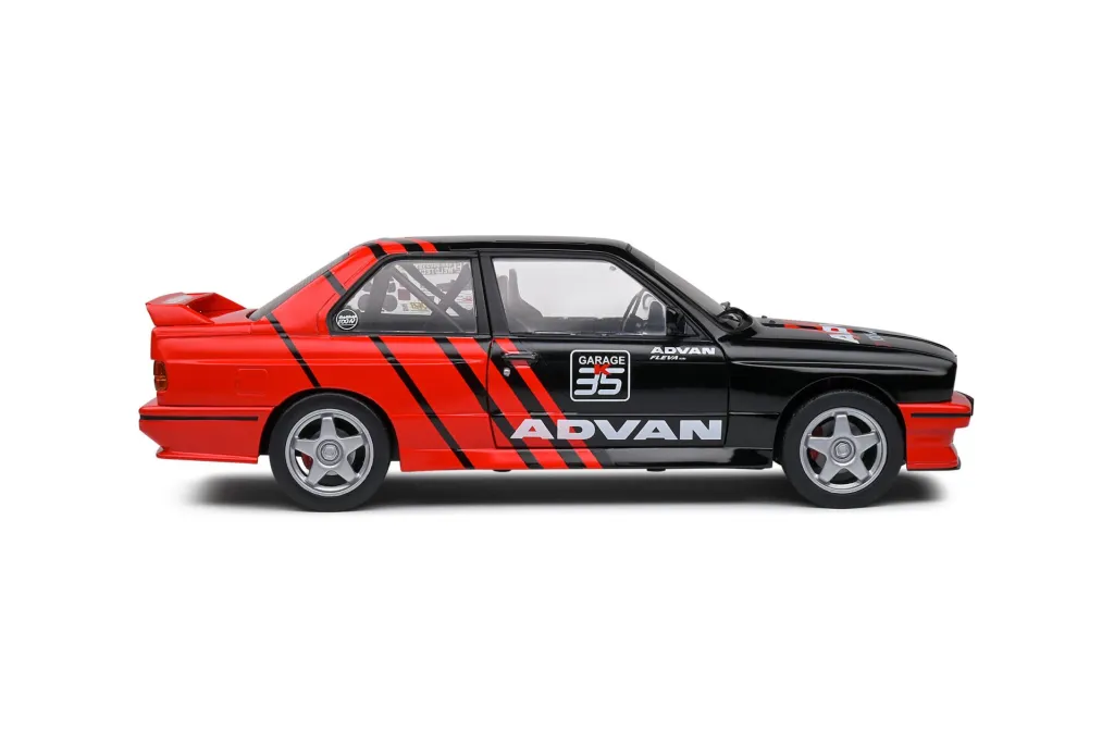 Solido 1/18 BMW E30 M3 Advan Drift Team Black 1990 S1801521 - Thumbnail