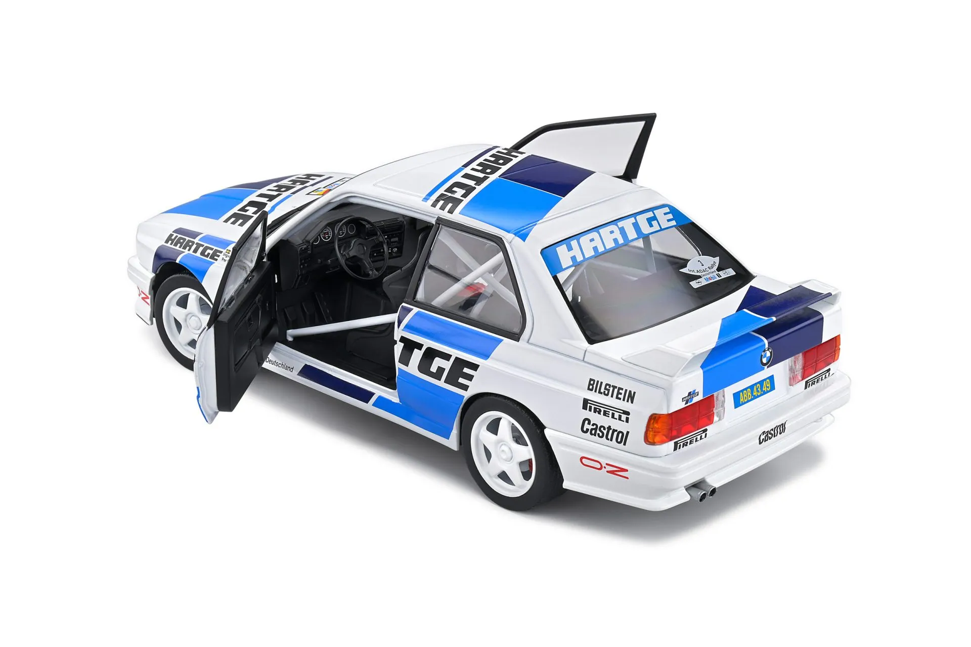 Solido 1/18 Bmw E30 M3 GR. A White #3 I.Carlsson/ P.Carlsson Adac Rally Deut S1801514