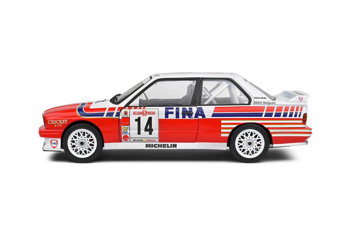 Solido 1/18 Bmw E30 M3 White #14 Duez Belgium Procar 1993 S1801523