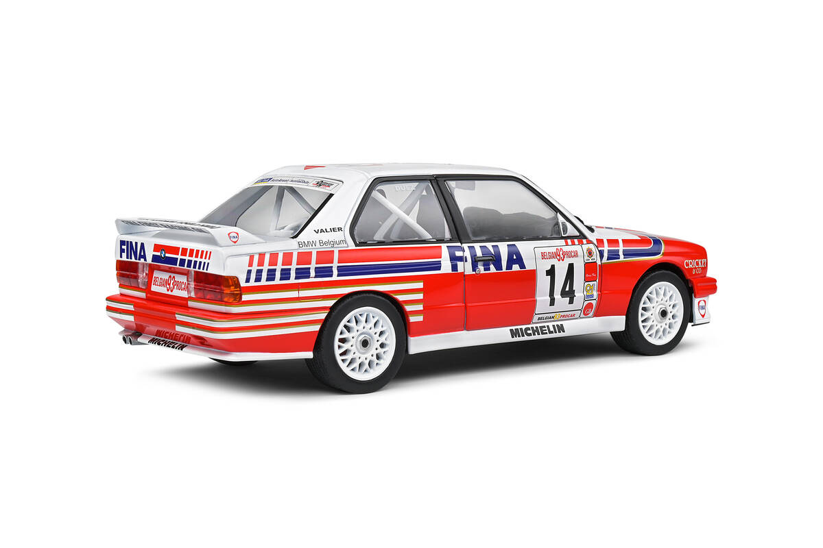 Solido 1/18 Bmw E30 M3 White #14 Duez Belgium Procar 1993 S1801523